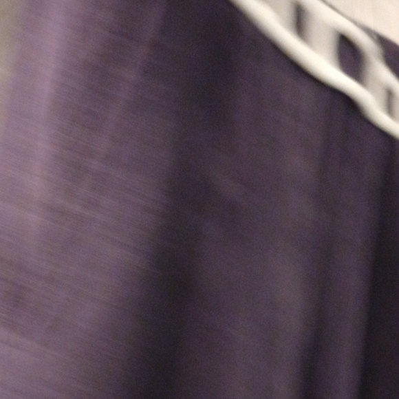 Vintage Purple Suede Leather A-Line Midi Skirt | Genuine Leather | Classic - Picture 5 of 7